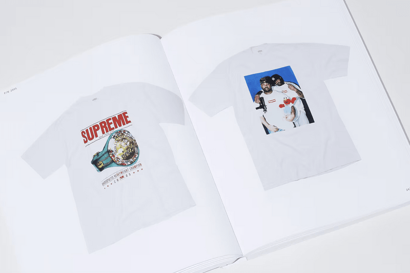 supreme white book tshirts red box logo magazine film photography