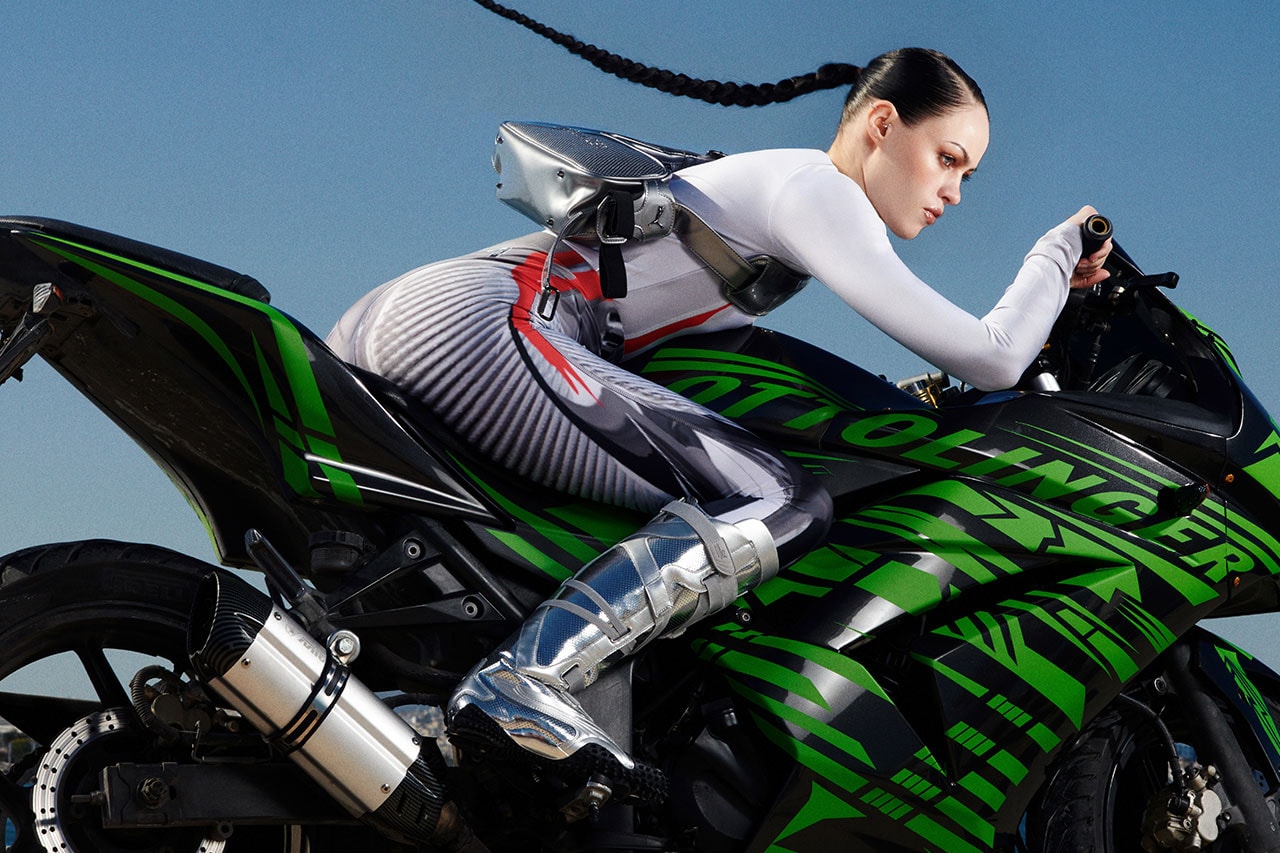 puma ottolinger model alva claire woman motorbike 