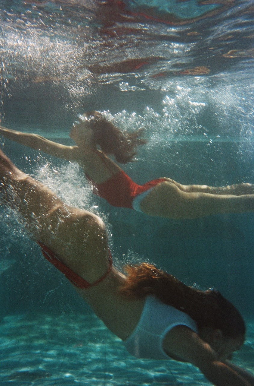 david koma swimwear bikinis red swimsuit women legs body sea boats ocean