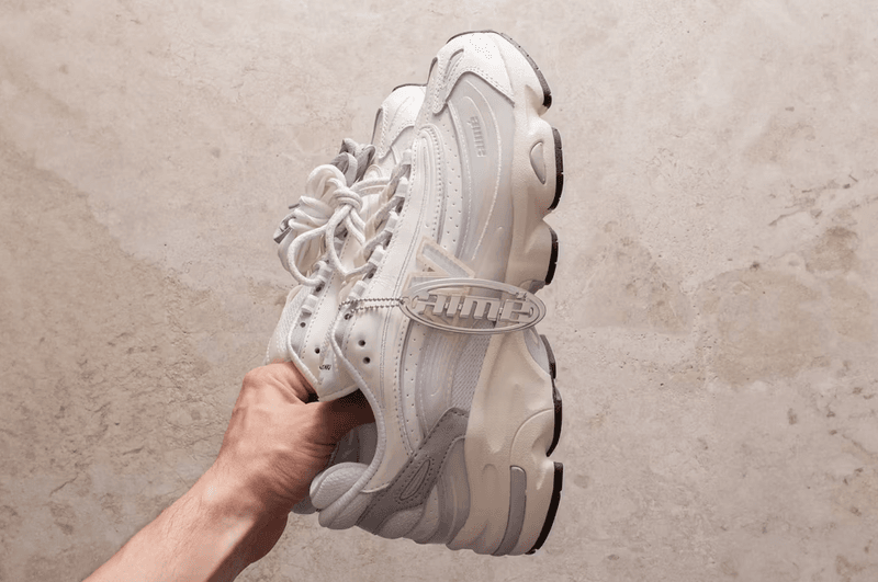 aime leon dore new balance trainers white shoes laces table