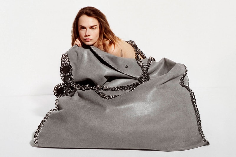 stella mccartney cara delevingne naked body woman bag