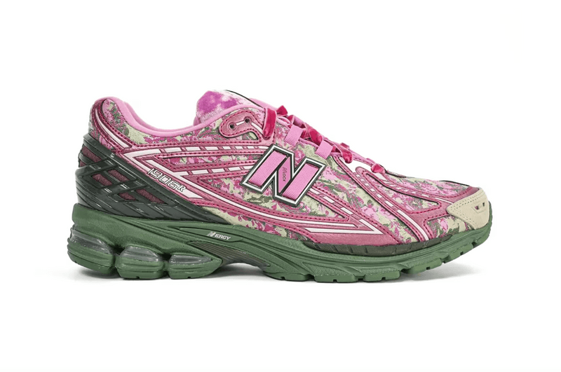 jack harlow new balance 1906 sneaker pink flower shoe floral 