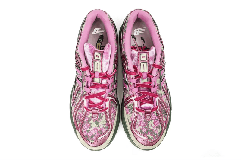 jack harlow new balance 1906 sneaker pink flower shoe floral 