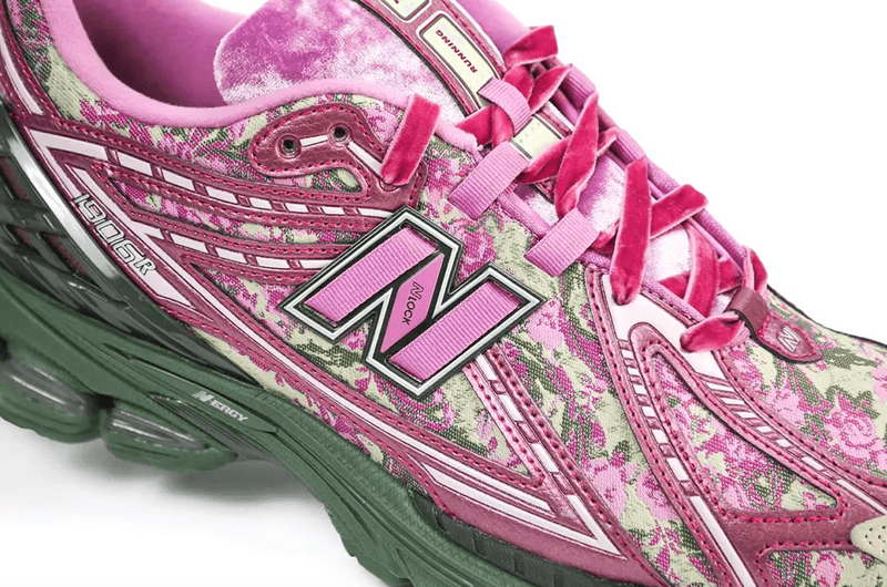 jack harlow new balance 1906 sneaker pink flower shoe floral 