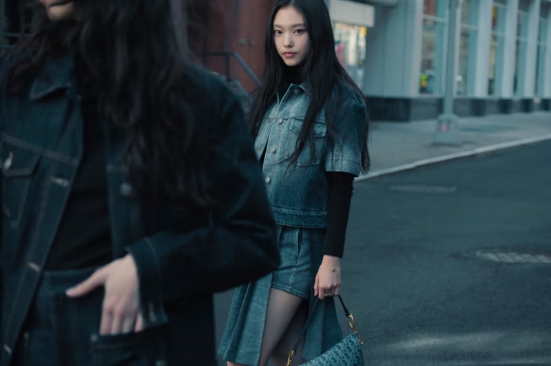 newjeans haerin kpop artist star musician dior bag denim streets girl