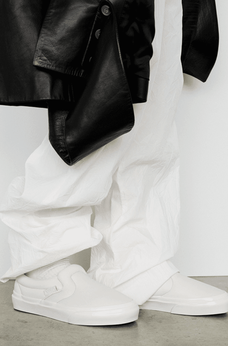 vans proenza schouler slip on shoes beige white black