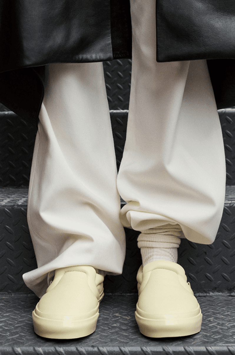 vans proenza schouler slip on shoes beige white black