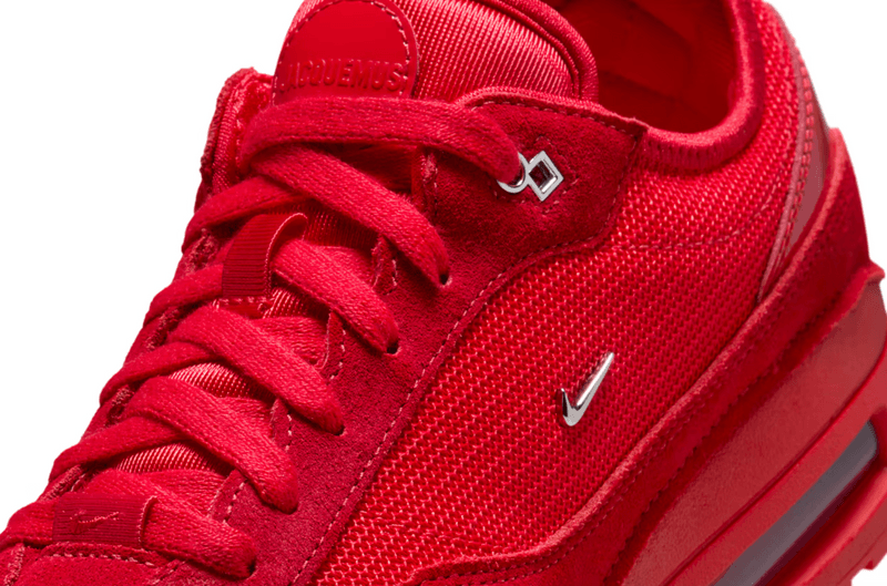 jacquemus nike air max shoes sneakers silver red white