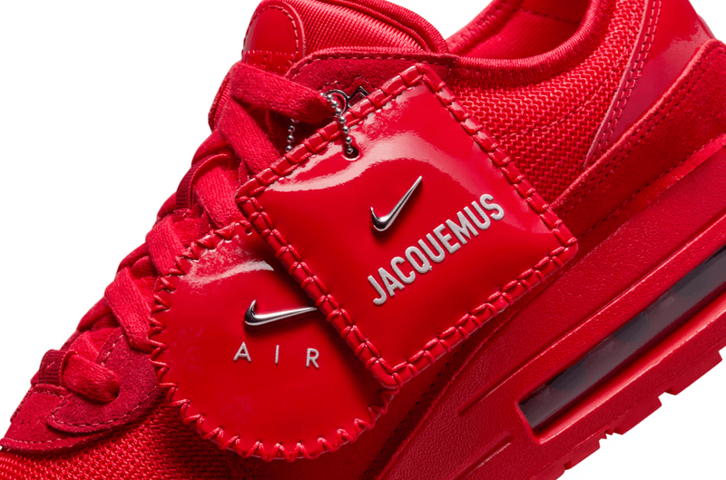 jacquemus nike air max shoes sneakers silver red white