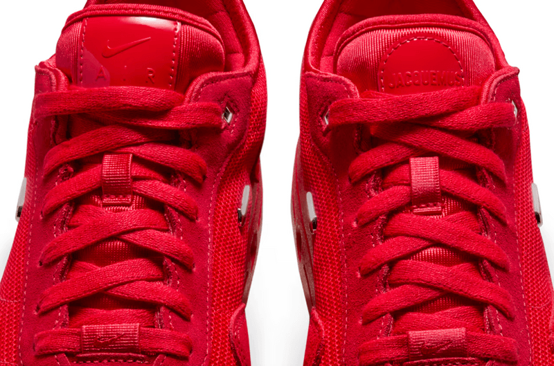 jacquemus nike air max shoes sneakers silver red white