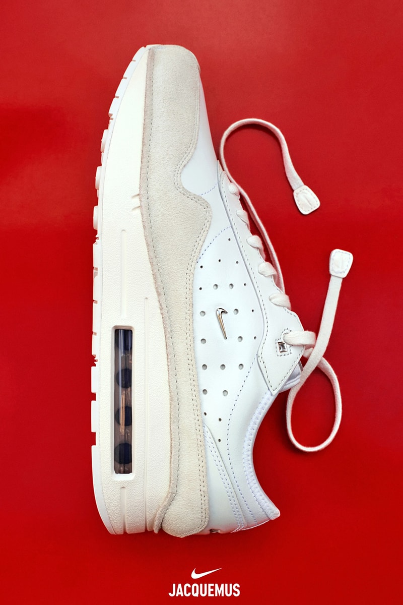 jacquemus nike air max shoes sneakers silver red white