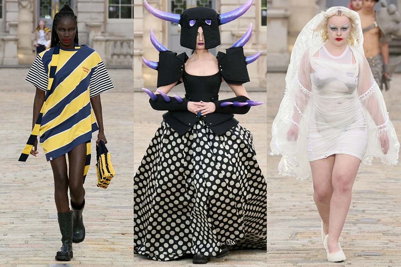 charles jeffrey london fashion week somerset house beth ditto dancers theatre makeup woman clothes