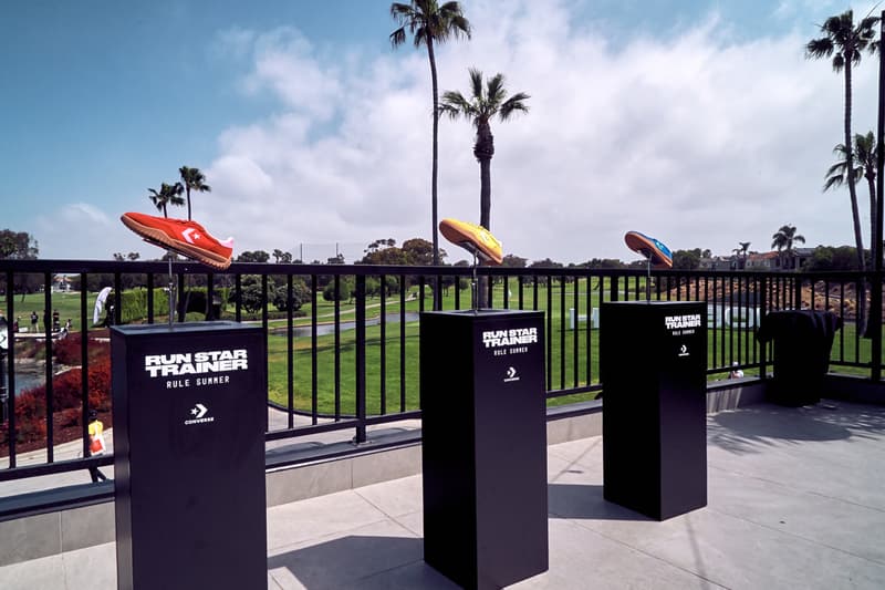 converse hypegolf invitational run star trainer event activation los angeles huntington beach 2024 golf sneakers suede 