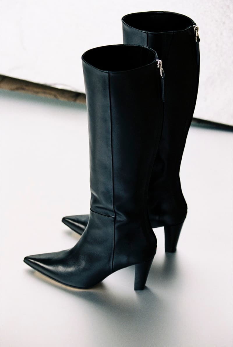 aeyde flats heels shoes red black 