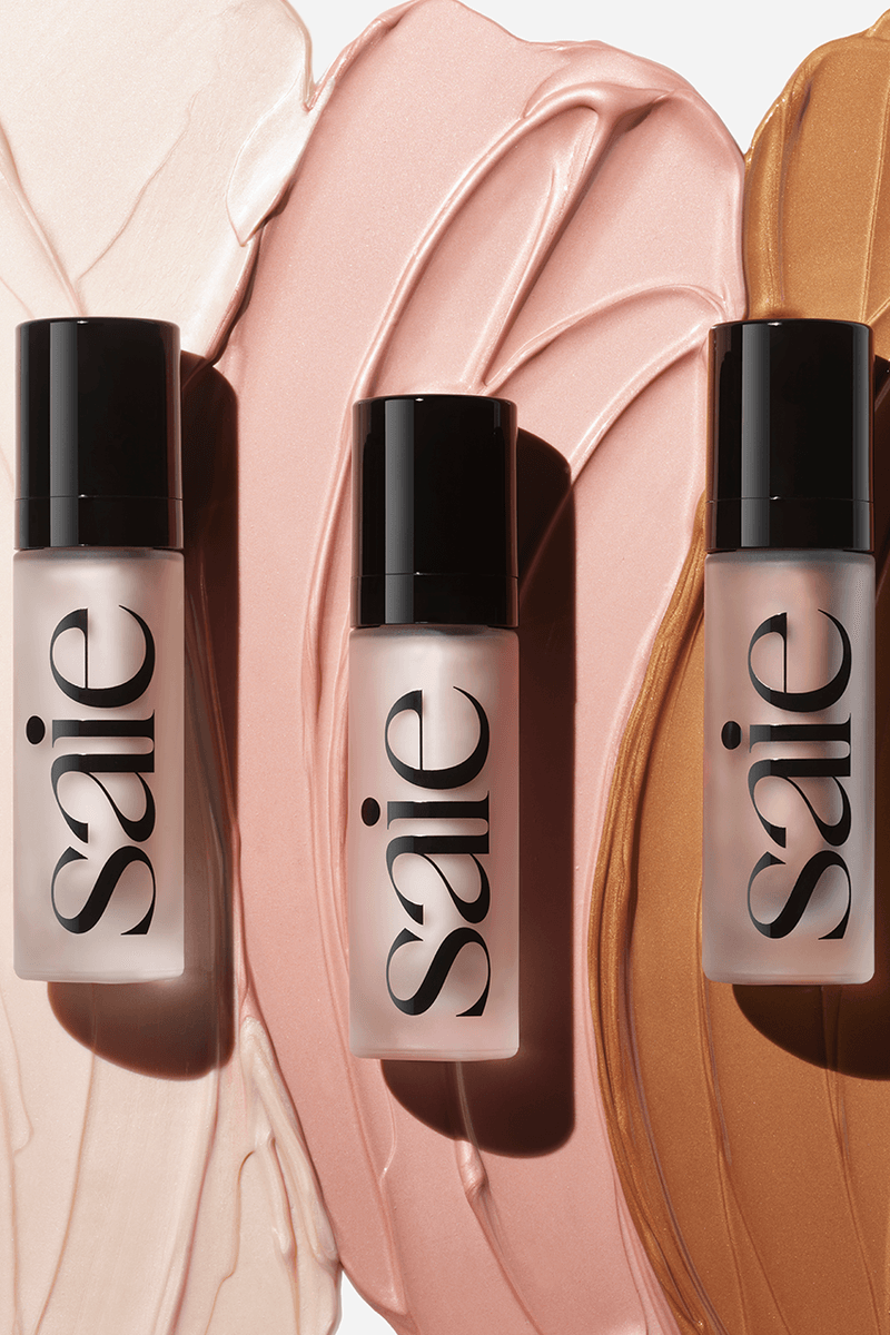 Saie, "Glowy Super Gel", Rosegold, Highlighter