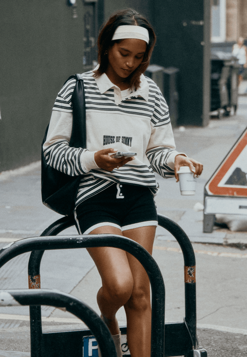 house of sunny girl sling bag red boy striped shirt cap