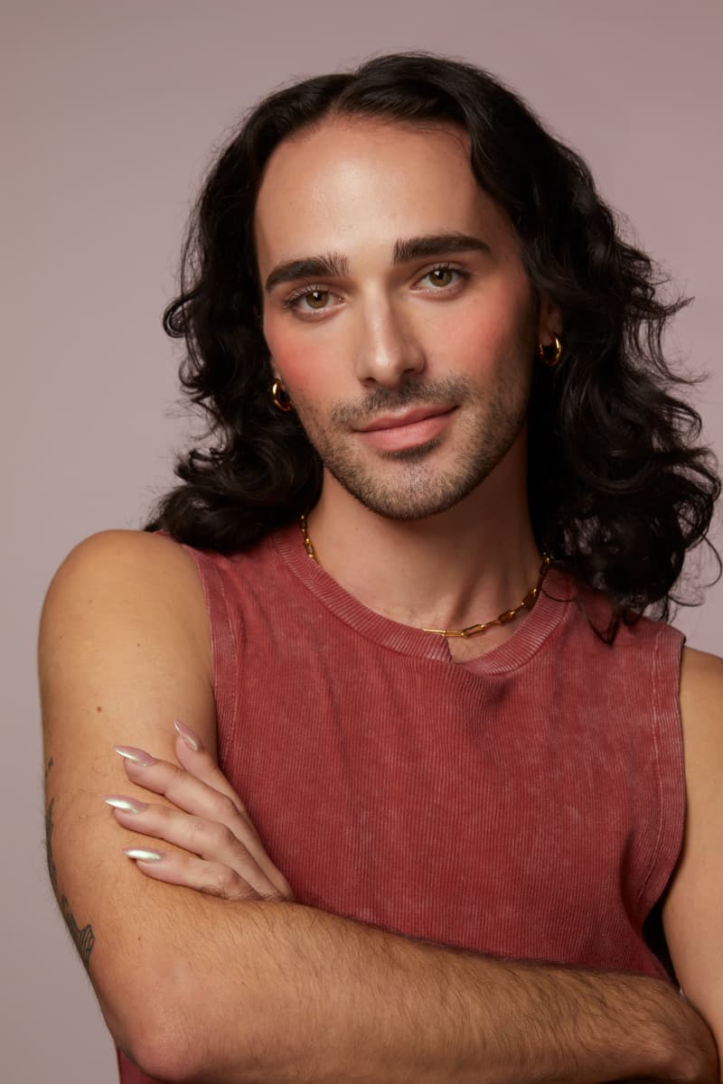 woman with full face of makeup, heavy blush, makeup, katie jane hughes, kjh.brand