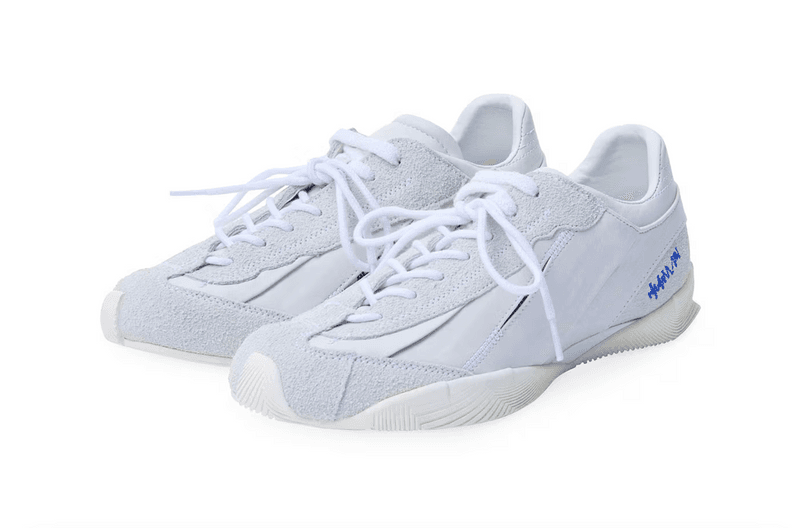 ader error bright blue trainers boxing sneakers tulle shoe netting