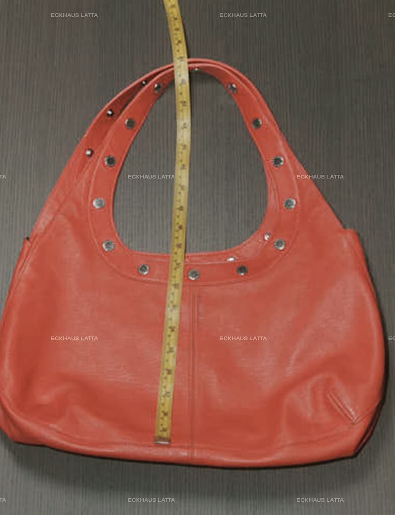 eckhaus latta snap bag red green leather