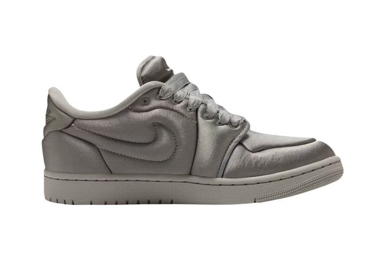 nike air jordan satin grey