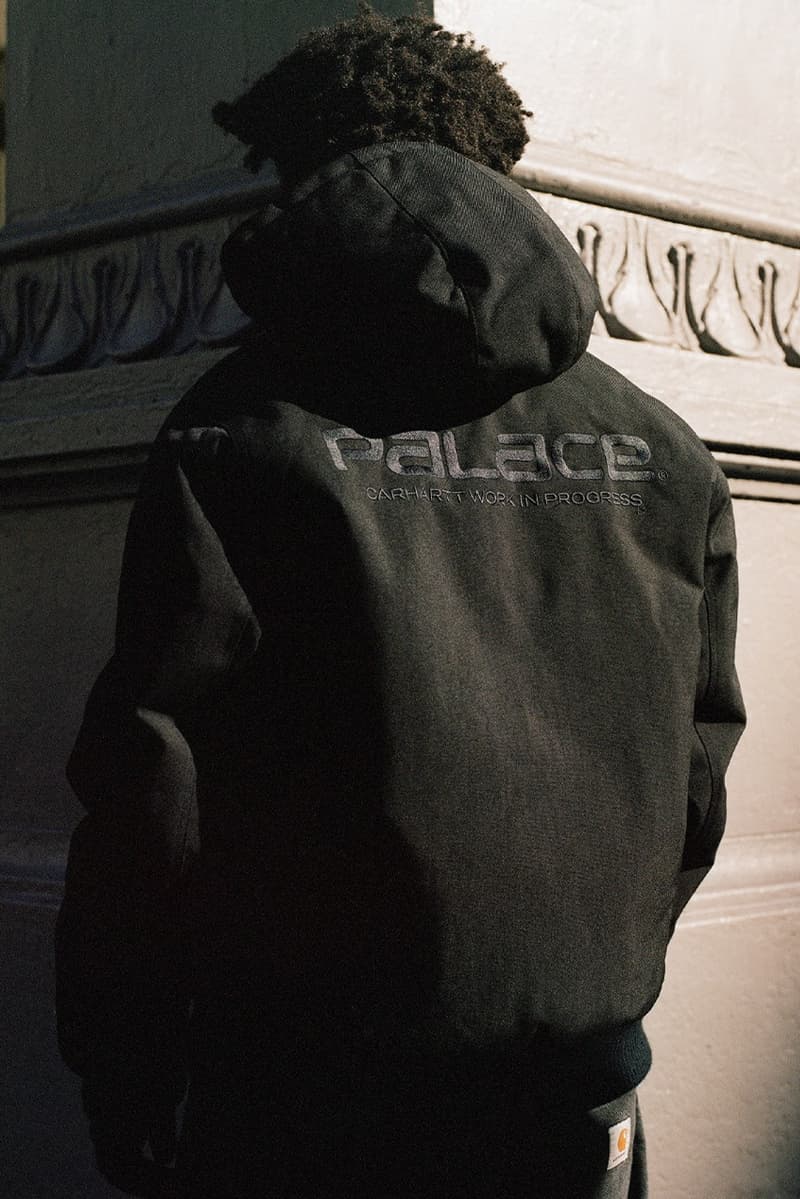 palace carhartt wip black tote bag gloves c logo 