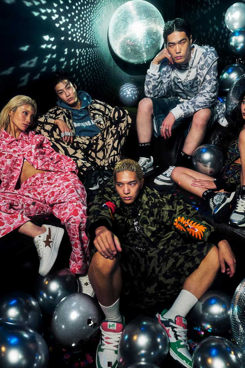 BAPE, Spring/Summer 2025, Collections, Y2K, Rave, Tracksuits, Denim, Shirts, Jackets