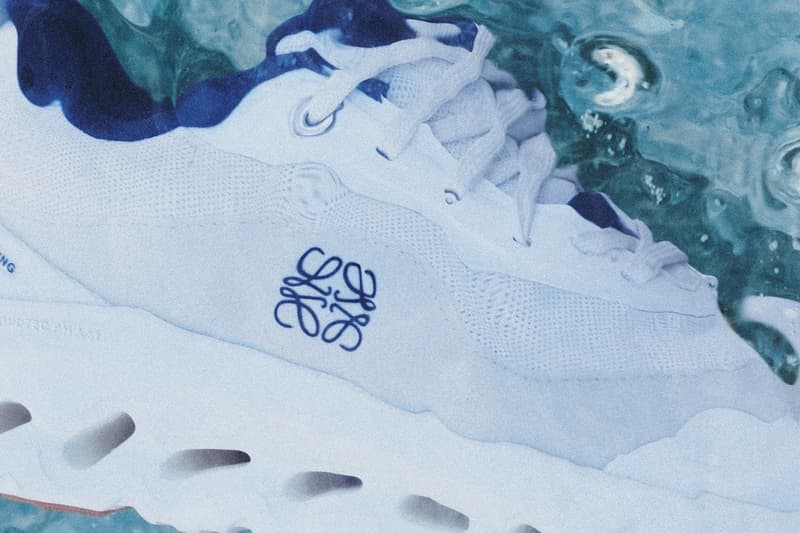 loewe on running sneaker shoe orange rust white trainer logo