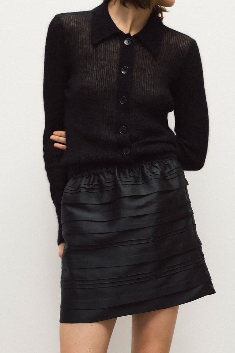 Cecilie Bahnsen, Nona Source, Collaboration, Dresses, Shirts, Jackets, Skirt, White, Black, Green, Grey