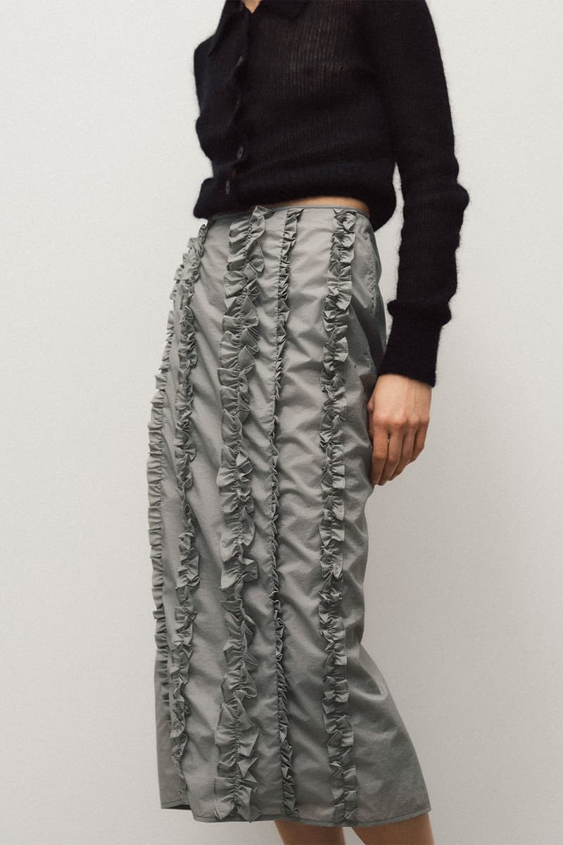 Cecilie Bahnsen, Nona Source, Collaboration, Dresses, Shirts, Jackets, Skirt, White, Black, Green, Grey