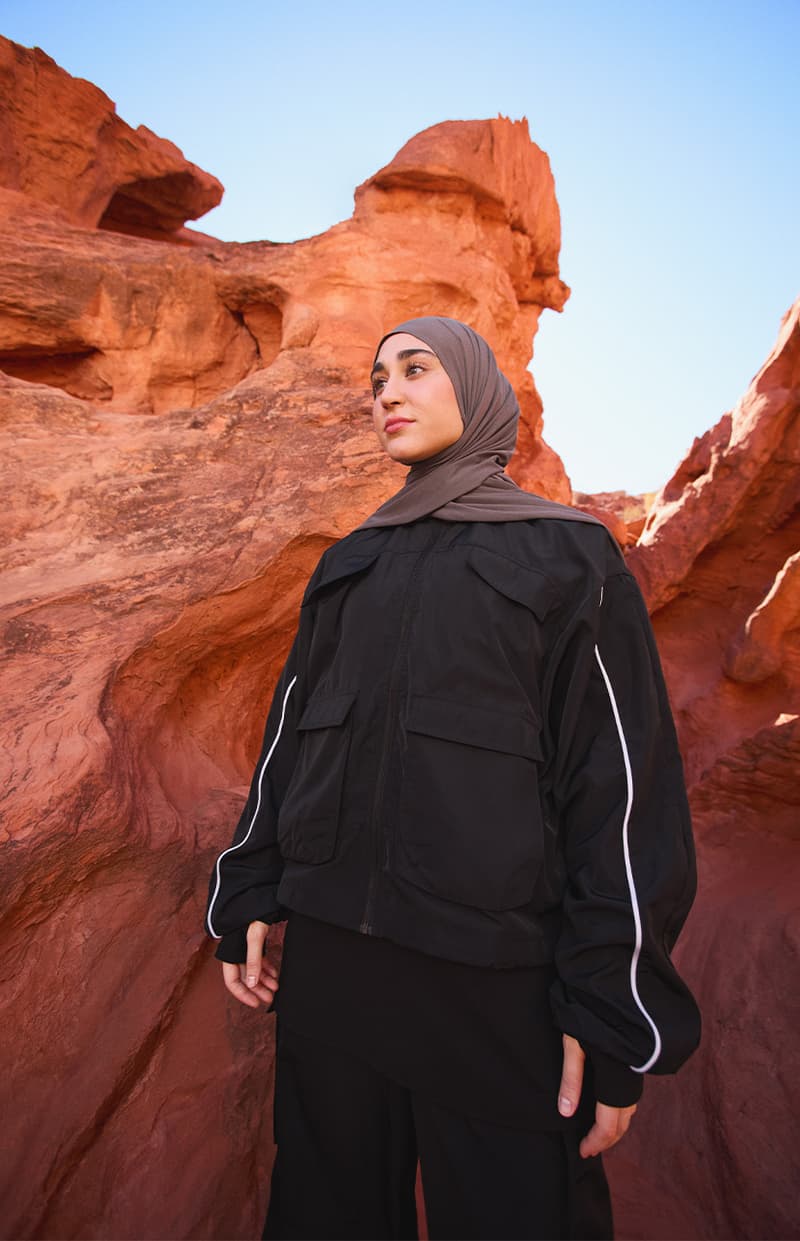 Gymshark, Leana Deeb, Collaboration, Modest Collection, Hijab, Joggers, Abayas, Hoodies, Tunics 