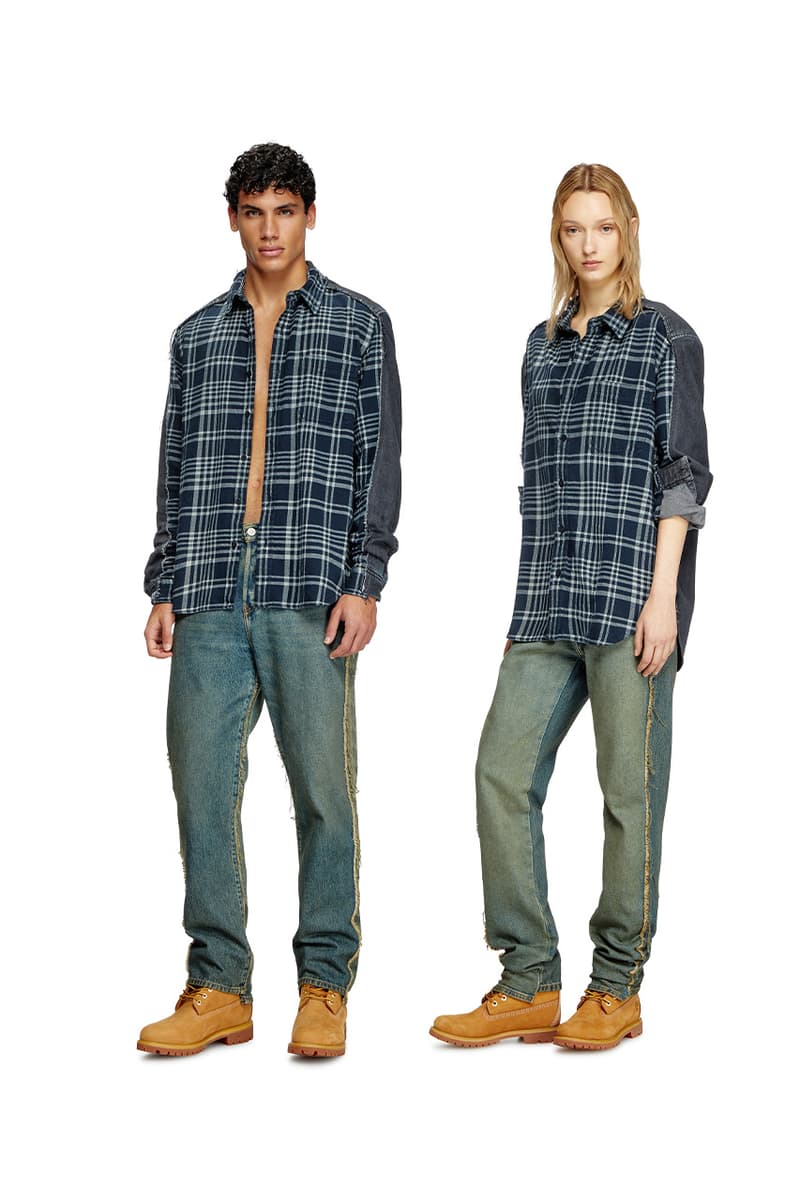 Diesel, Timberland, Collaborations, Diesel Loves Timberland, Jeans, Flannel, Denim, Sustainability, Upcycling