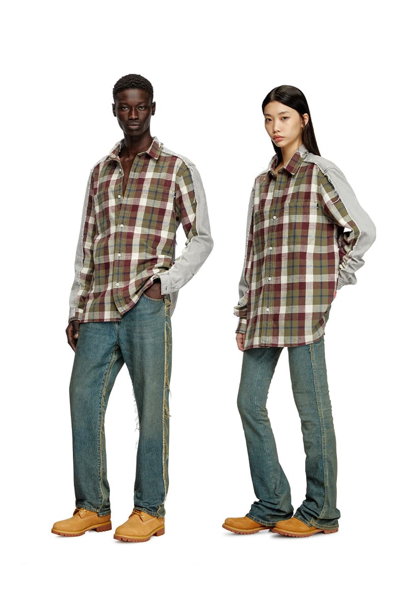 Diesel, Timberland, Collaborations, Diesel Loves Timberland, Jeans, Flannel, Denim, Sustainability, Upcycling