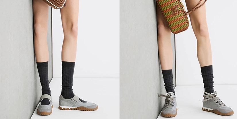 Miu miu mengumumkan sepatu kets baru