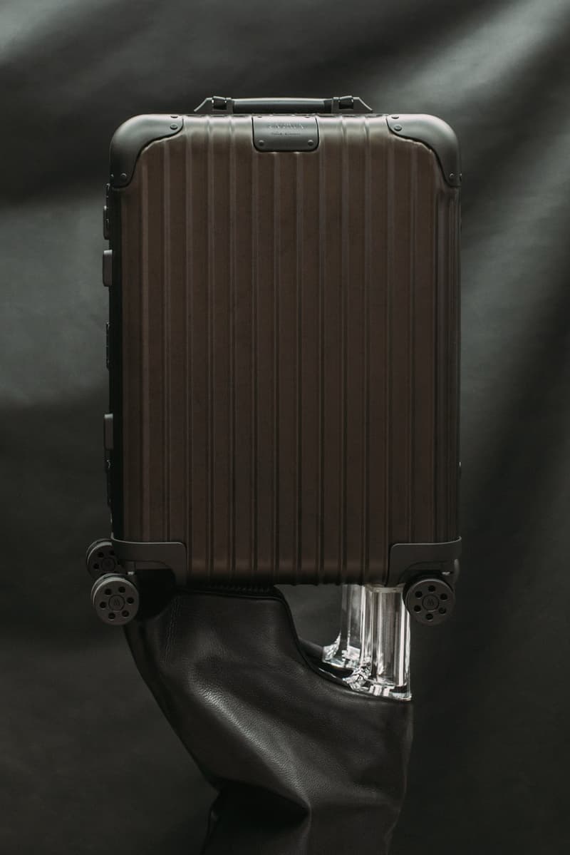 rimowa suitcase cabin bag bronze rick owens michele lamy