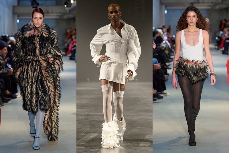 copenhagen fashion week runway drag queen masculina fur shorts boots 