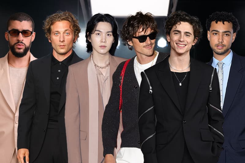 Jacob Elordi, Jeremy Allen-White, Bad Bunny, Usher, BTS, Suga, Timothee Chalamet, Micheal Ward, V, Archie Madekwe, Troye Sivan, Gucci, Bottega Veneta, Calvin Klein, Jacquemus, SKIMS, Valentino, Chanel Beauty, Celine, Loewe, Prada 