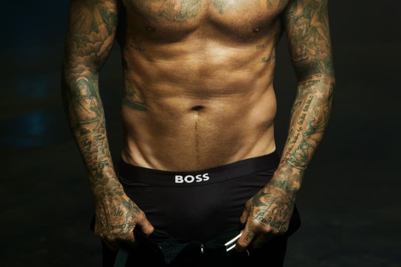 david beckham man model footballer body naked underwear boss boxers