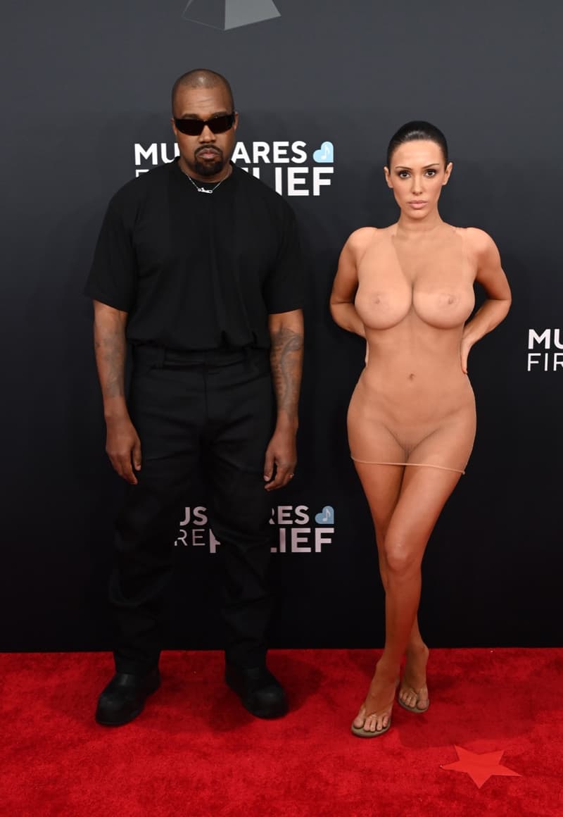 raye doechii willow smith bianca censori nude body kanye west grammys red carpet looks