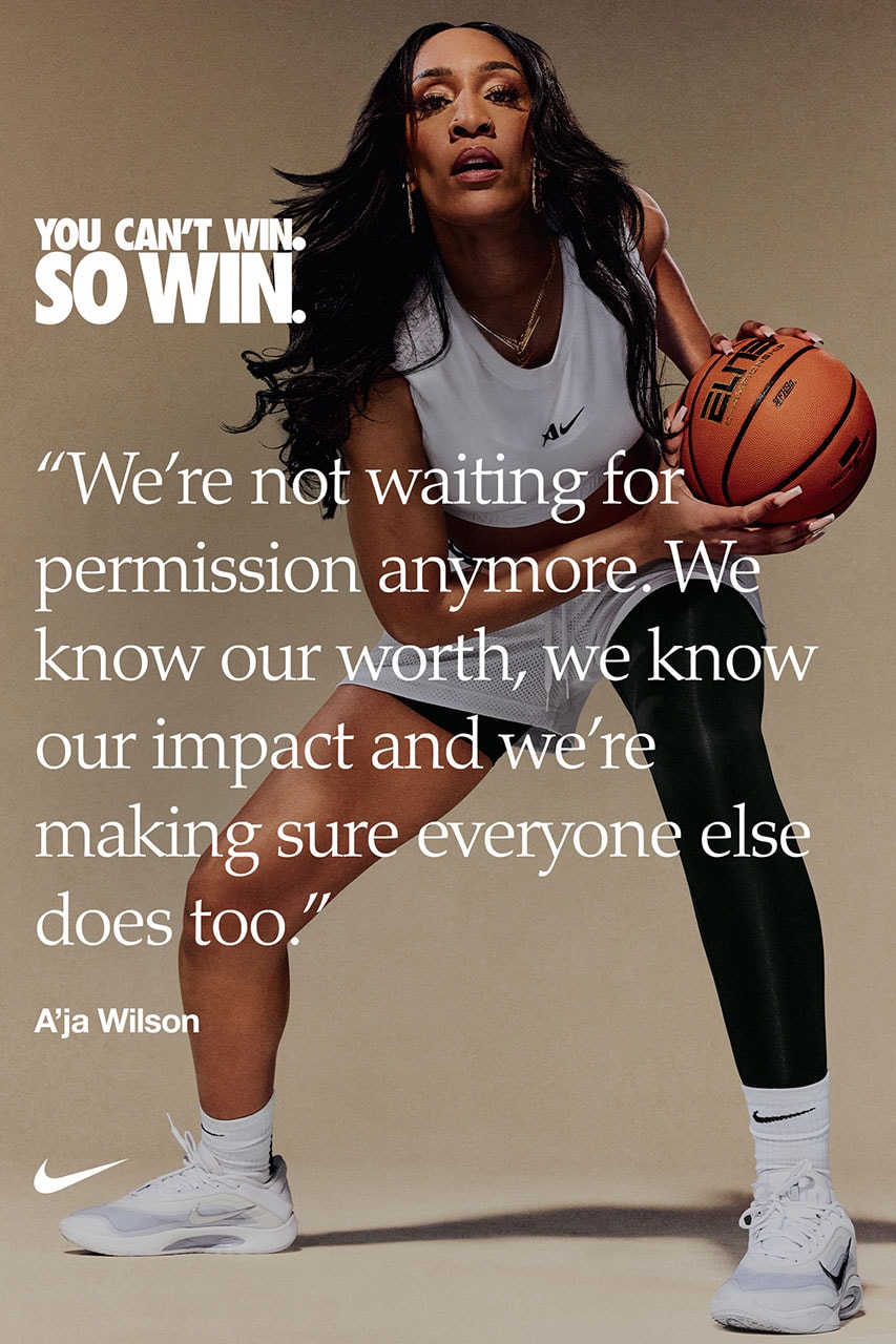 Nike, So Win, Jordan Chiles, Caitlin Clark, Sabrina Ionescu, Sha’Carri Richardson, A’ja Wilson, Sophia Wilson, Doechii, Super Bowl, жіночий спорт, натхнення, сила, автентичність,