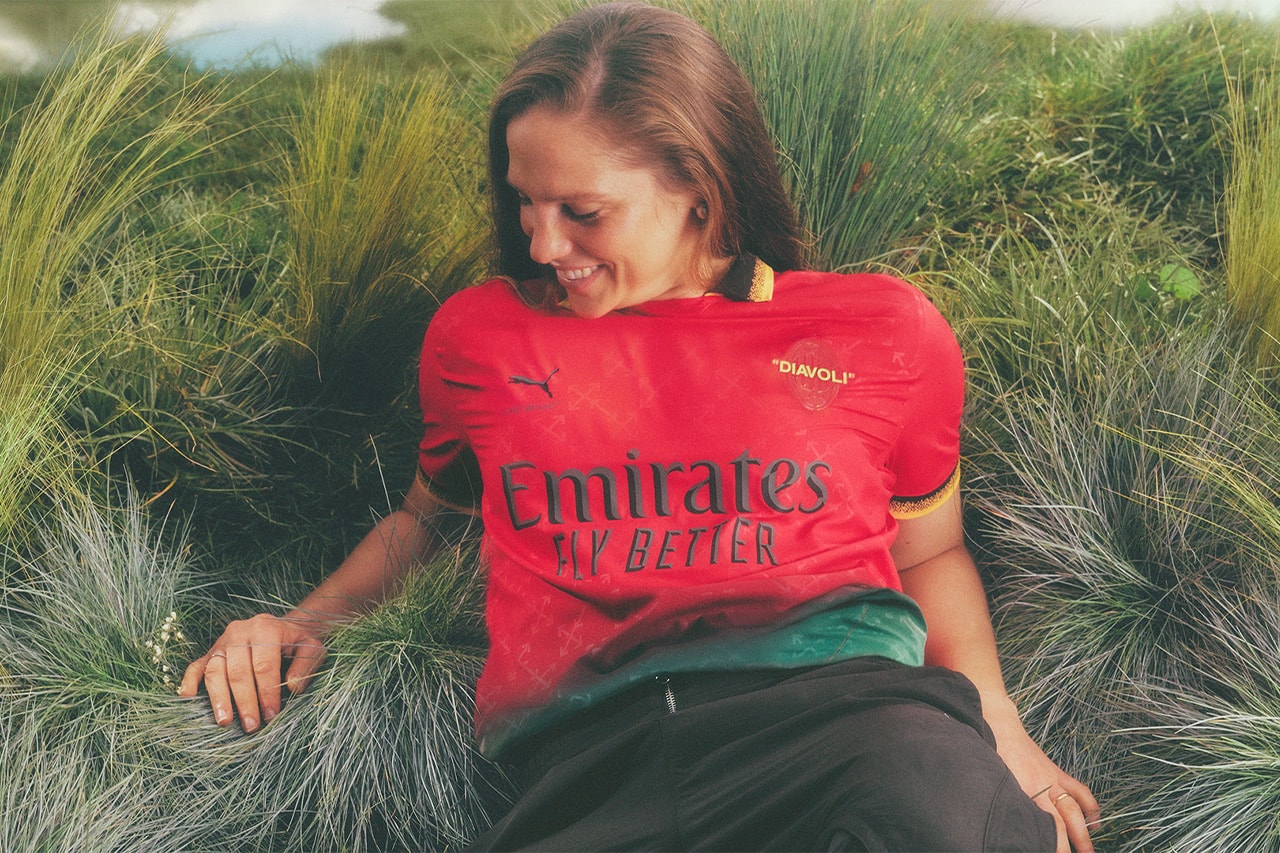 Off-White, PUMA, AC Milan, Dreamland, футбольна форма, Місяць чорної історії, стритвір, мода, спорт, колаборація, Maria Valdes, Cristiano Fagnani,