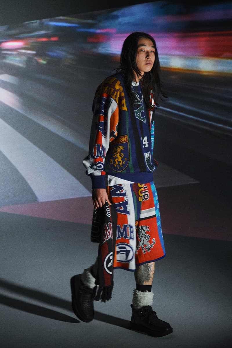 AMBUSH, Fall/Winter 2025, Homecoming, Shibuya, Tokyo, Fur, Lace, Sherpa, Camo, Black, Red, Green 