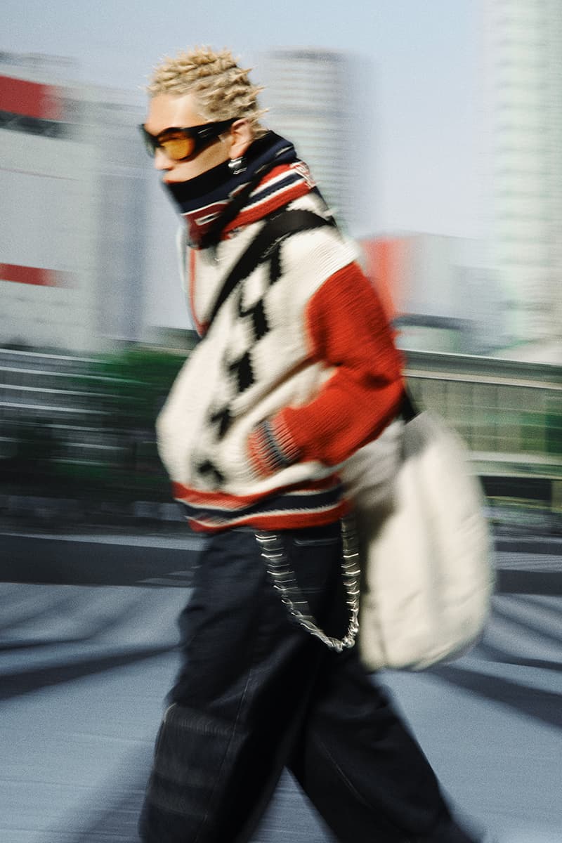 AMBUSH, Fall/Winter 2025, Homecoming, Shibuya, Tokyo, Fur, Lace, Sherpa, Camo, Black, Red, Green 