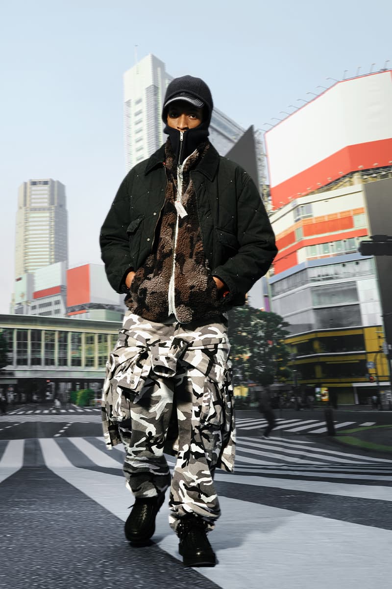 AMBUSH, Fall/Winter 2025, Homecoming, Shibuya, Tokyo, Fur, Lace, Sherpa, Camo, Black, Red, Green 