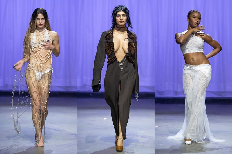 di petsa mia khalifa london fashion week runway bodies women naked angels gowns roses