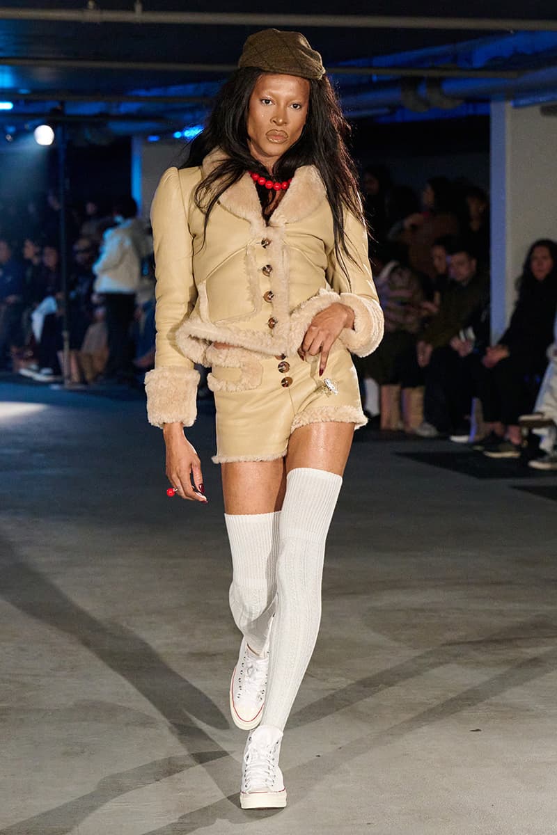 Sinead Gorey, Fall/Winter 2025, London Fashion Week, Runways, Converse, KFC, Collaboration, Sneakers, Coats, Jackets, Y2K, Office