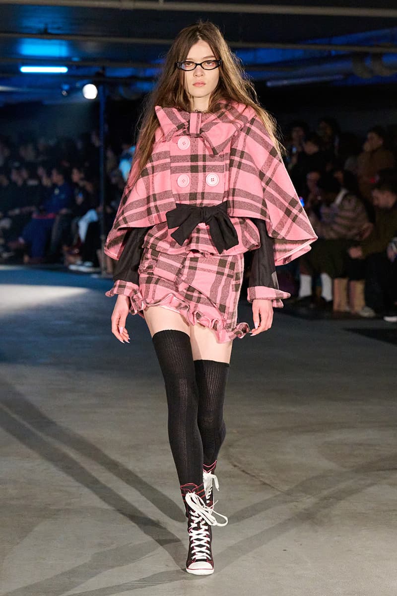 Sinead Gorey, Fall/Winter 2025, London Fashion Week, Runways, Converse, KFC, Collaboration, Sneakers, Coats, Jackets, Y2K, Office