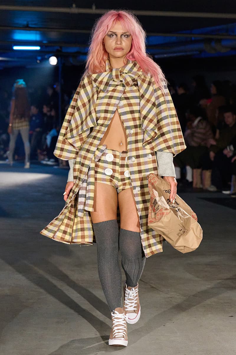 Sinead Gorey, Fall/Winter 2025, London Fashion Week, Runways, Converse, KFC, Collaboration, Sneakers, Coats, Jackets, Y2K, Office