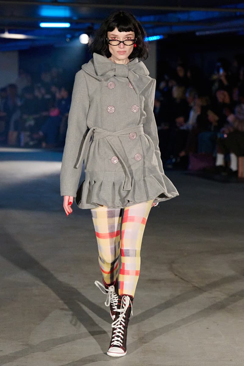 Sinead Gorey, Fall/Winter 2025, London Fashion Week, Runways, Converse, KFC, Collaboration, Sneakers, Coats, Jackets, Y2K, Office