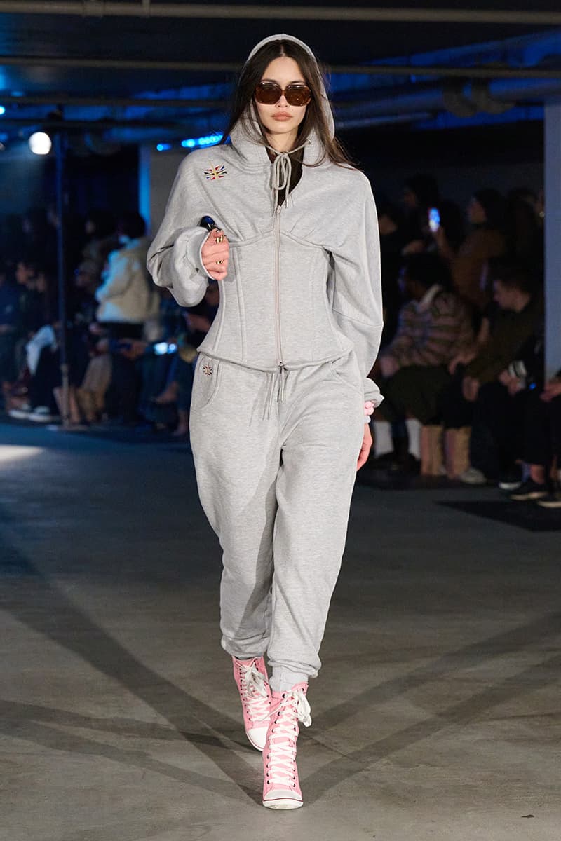 Sinead Gorey, Fall/Winter 2025, London Fashion Week, Runways, Converse, KFC, Collaboration, Sneakers, Coats, Jackets, Y2K, Office