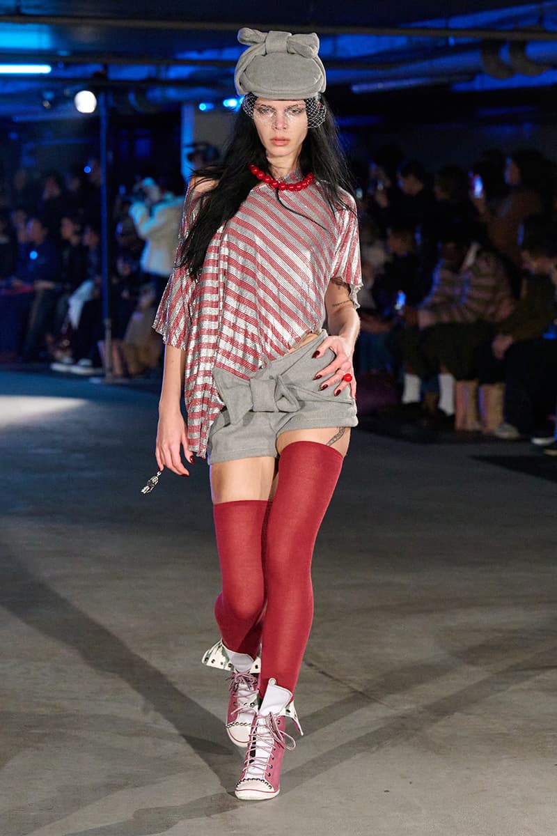 Sinead Gorey, Fall/Winter 2025, London Fashion Week, Runways, Converse, KFC, Collaboration, Sneakers, Coats, Jackets, Y2K, Office